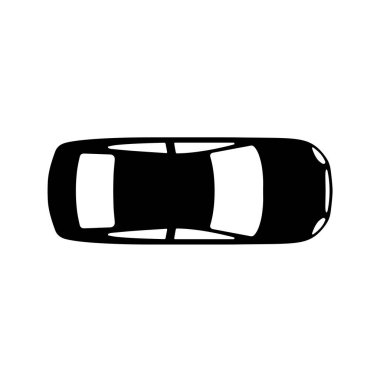 Düz stil araba simgesi Basit trafik simgesi