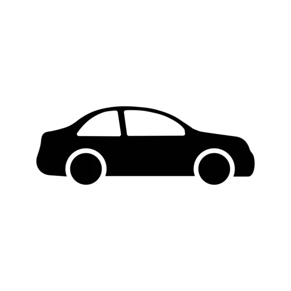 Auto Pictogram Platte Stijl Eenvoudig Verkeer Pictogram — Stockvector