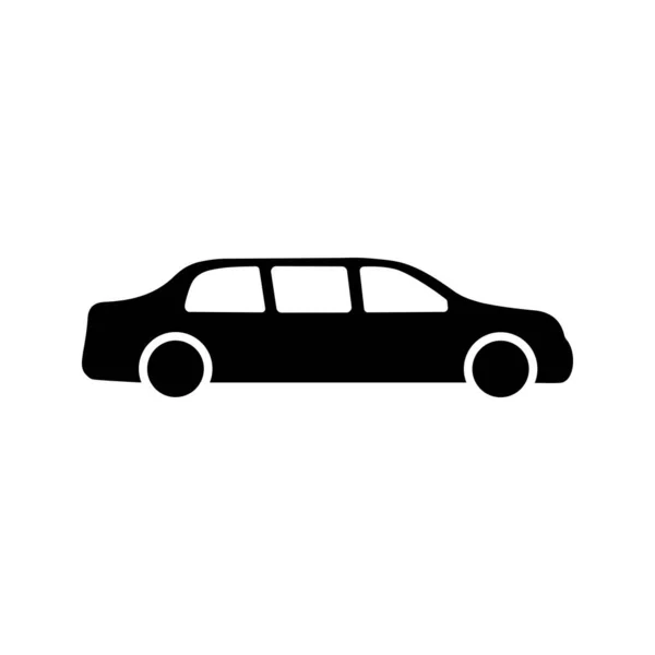 Icono Coche Estilo Plano Icono Tráfico Simple — Archivo Imágenes Vectoriales