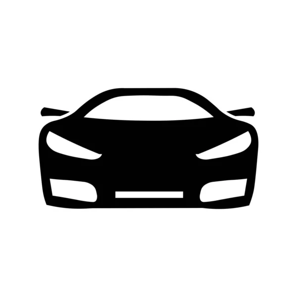 Auto Pictogram Platte Stijl Eenvoudig Verkeer Pictogram — Stockvector