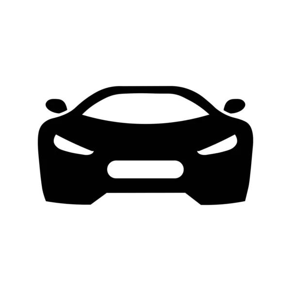 Icono Coche Estilo Plano Icono Tráfico Simple — Vector de stock