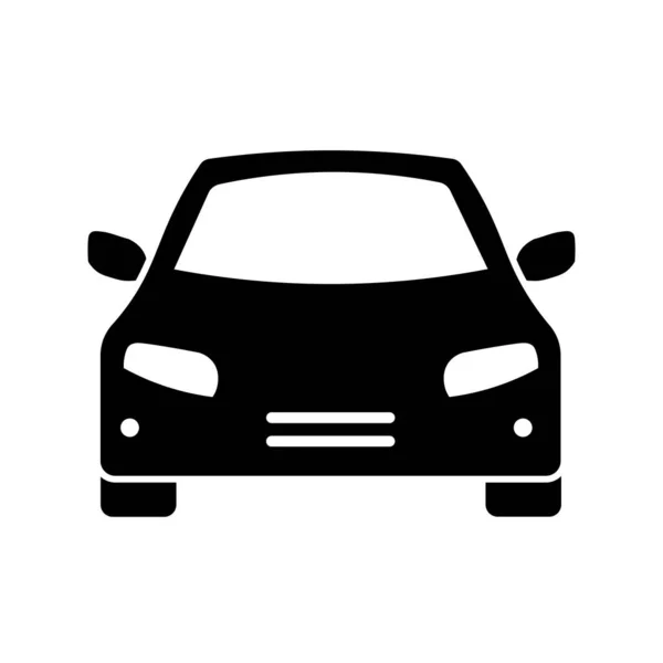 Icono Coche Estilo Plano Icono Tráfico Simple — Archivo Imágenes Vectoriales