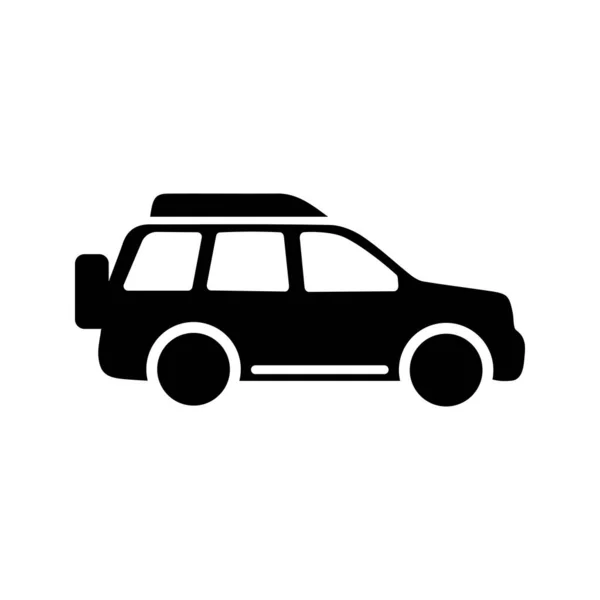 Icono Coche Estilo Plano Icono Tráfico Simple — Vector de stock