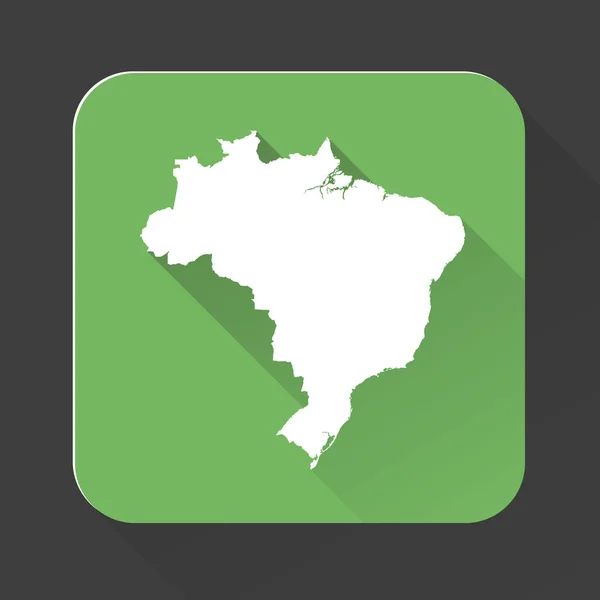 Carte Très Détaillée Brésil Avec Des Frontières Isolées Arrière Plan — Image vectorielle