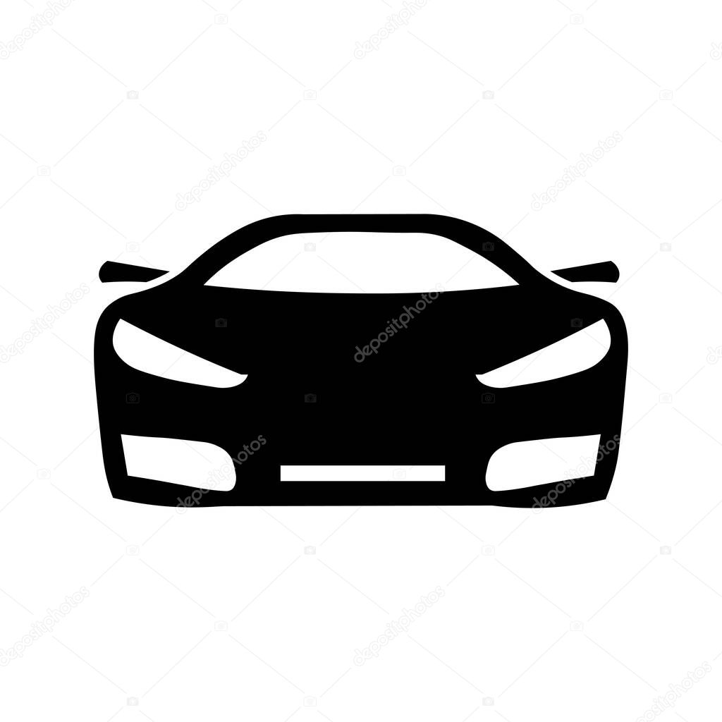 Car icon in flat style Simple traffic icon