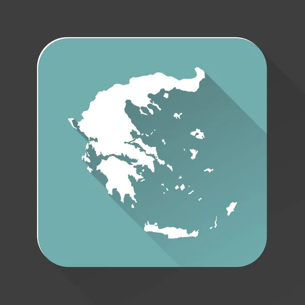 Nagyon Részletes Görögországi Térkép Háttérben Elszigetelt Határokkal — Stock Vector