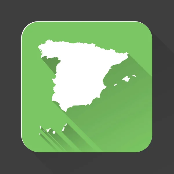 Mapa Espanha Altamente Detalhado Com Fronteiras Isoladas Segundo Plano —  Vetores de Stock