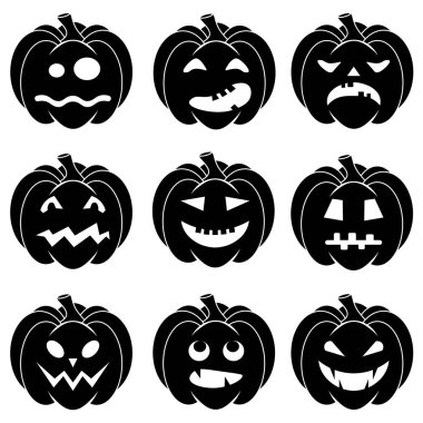 Cadılar Bayramı 'nın korkunç balkabakları ağ için düzdür