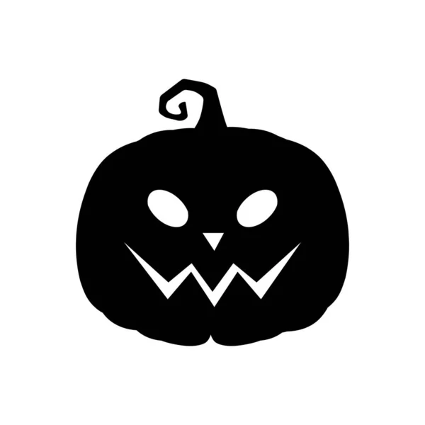 Halloween Citrouille Effrayant Dans Style Plat Concept Dessin Animé Vacances — Image vectorielle