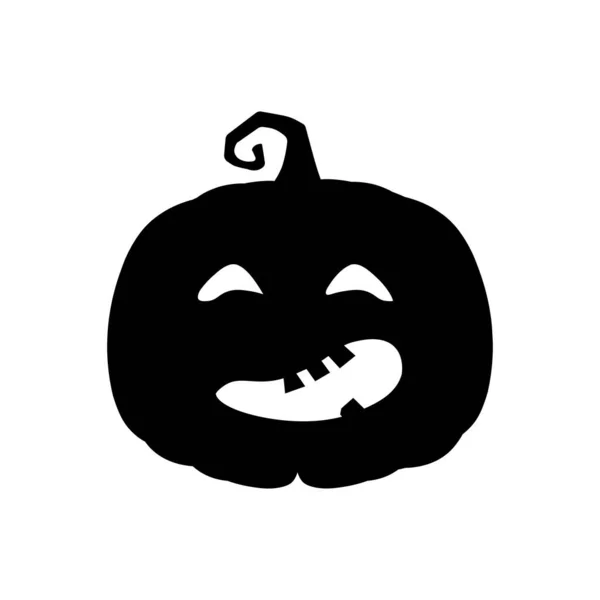 Halloween Ijesztő Tök Lapos Stílusban Holiday Rajzfilm Koncepció — Stock Vector