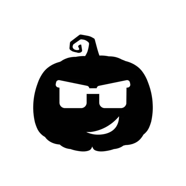 Halloween Citrouille Effrayant Dans Style Plat Concept Dessin Animé Vacances — Image vectorielle