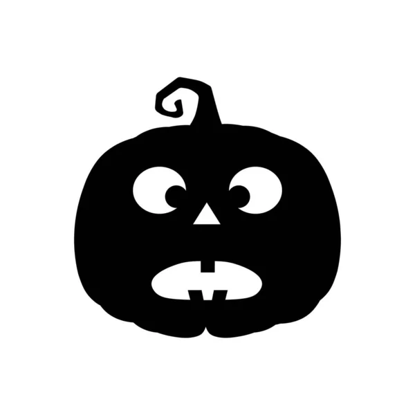 Halloween Calabaza Miedo Estilo Plano Concepto Dibujos Animados Vacaciones — Vector de stock