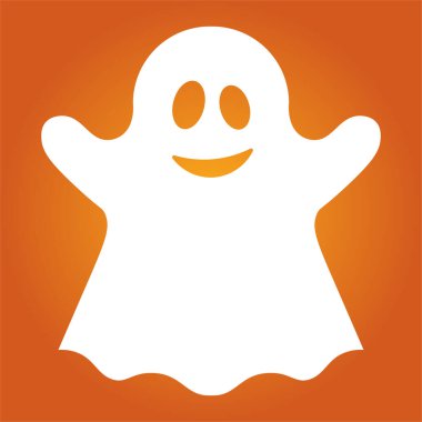 Cadılar Bayramı için korkunç hayalet canavarın basit bir çizimi.