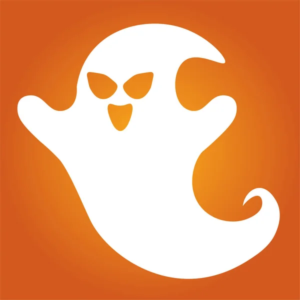 Ilustração Simples Monstro Fantasma Assustador Para Dia Halloween — Vetor de Stock
