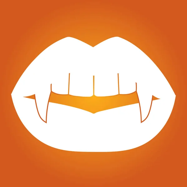 ภาพประกอบง ของปากผ งเซ บเข ยวแวมไพร — ภาพเวกเตอร์สต็อก
