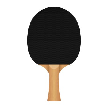 Spor için masa tenisi raket ikonu. Oyun için masa tenisi illüstrasyonu