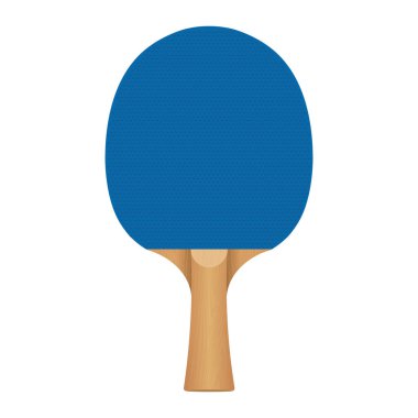 Spor için masa tenisi raket ikonu. Oyun için masa tenisi illüstrasyonu