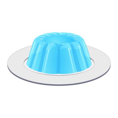 Tabakta jöle mavisi pasta. Meyve aromalı basit yemek simgesi