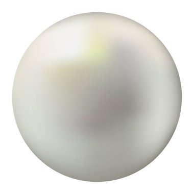 Mücevherler için parlak beyaz inci ikonu. Web ve uygulama için basit illüstrasyon