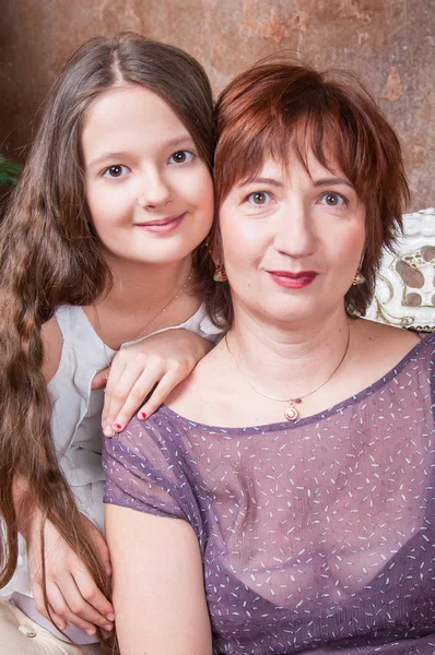 Mother with daughter smiling together Stock Picture