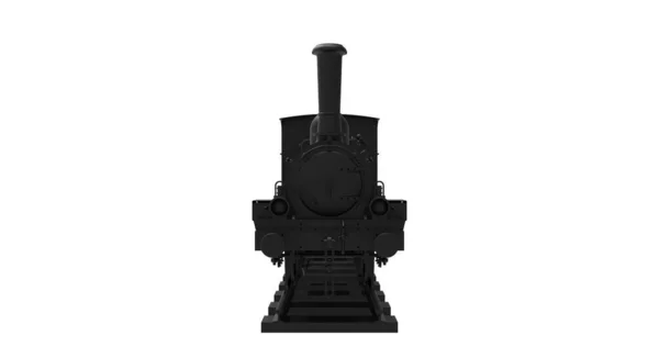 3D rendering of a locomotive vintage histroic train model isolated. — Stock Photo, Image