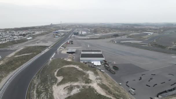 Zandvoort, 31 Mart 2021, Hollanda. Zandvoort CM.com Formula 1 yarış pisti görüntüsü. — Stok video