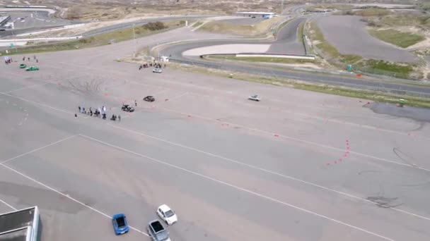 Zandvoort, 24 aprile 2021, Paesi Bassi. Zandvoort Formula 1 riprese aeree pista di una gara. — Video Stock