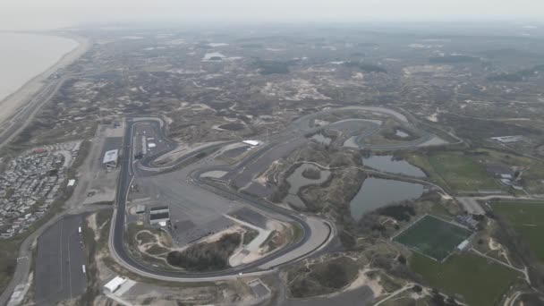Zandvoort, 31 Mart 2021, Hollanda. Zandvoort CM.com Formula 1 yarış pisti görüntüsü. — Stok video