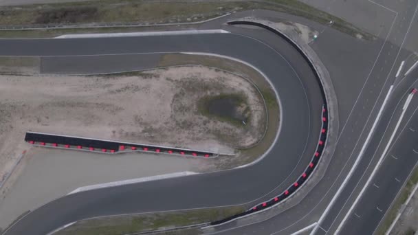 Zandvoort, 31th of March 2021, The Netherlands. Zandvoort CM.com Formula 1 경주 공중 촬영. — 비디오