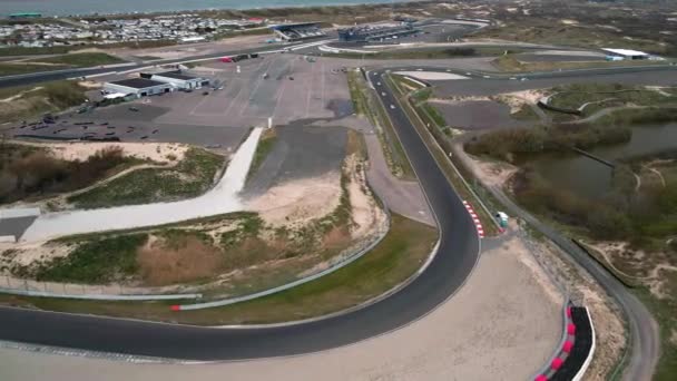 Zandvoort, 24 avril 2021, Pays-Bas. Zandvoort Formule 1 une piste de course séquences aériennes. — Video