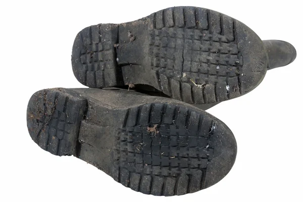 Patrón de banda de rodadura en la suela de botas Wellington — Foto de Stock