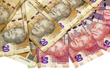 Güney Afrika yirmi ve elli Rand banka notları