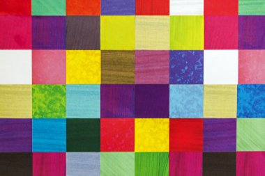 Yakın çekim soyut çok renkli kare desen arka plan