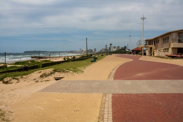 Gepflasterte Promenade Strand Von Durbans Goldener Meile — Stockfoto