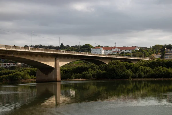 Puente Autopista Arqueada Sobre Río Umgeni Durban — Foto de Stock