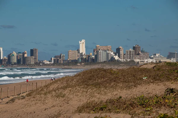 Vue Sciénique Sur Baie Durban Avec Des Bâtiments Arrière Plan — Photo