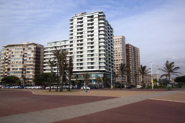 Beachfront Hotels Lining Promade, Durban South Africa — Stock Photo, Image