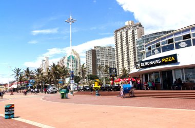 Erken sabah sahil Durban Güney Afrika