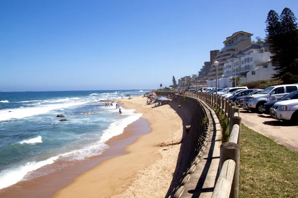 Umdloti plaj deniz manzarası Durban, Güney Afrika