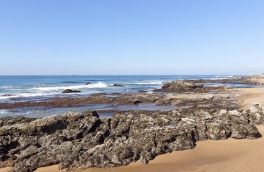 gelgit, umdloti beach durban Güney Afrika maruz kayalar