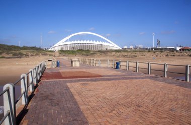 Moses Mabhida Stadyumu iskelesinden görünümü 