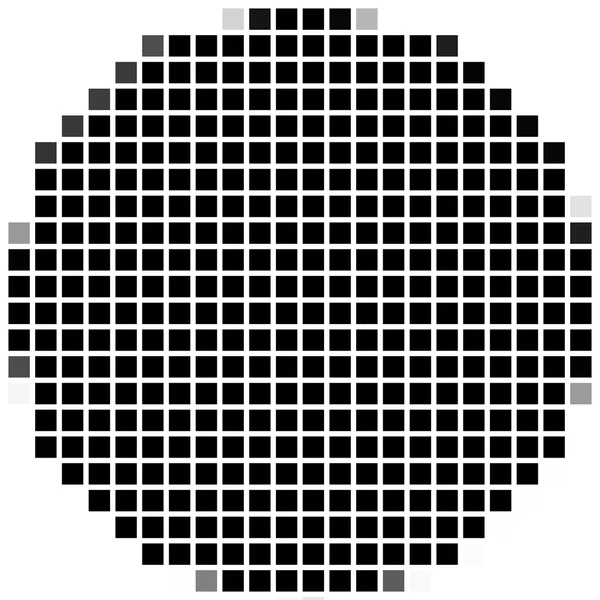 Dodecagon. O padrão geométrico simples de quadrados pretos com moldura sombreada. Conjunto de padrões de pontos. Padrão de meio-tom para os cartazes, banners — Fotografia de Stock