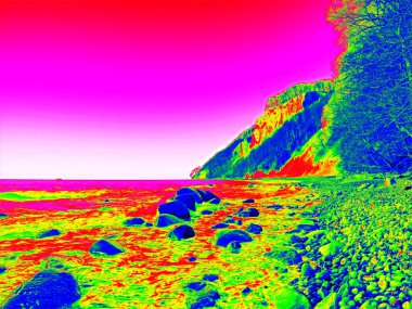 Termografi ölçüm, ultra violet doğada ışık.