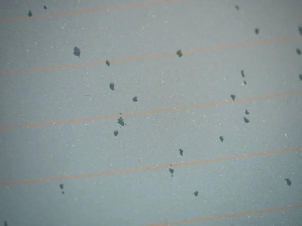 Gotas Água Janela Traseira Carro Listras Aquecimento Visíveis Gotas Chuva — Fotografia de Stock