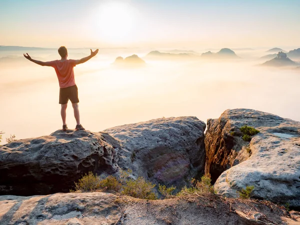 Divertido Hombre Feliz Celebrar Nacido Increíble Nuevo Día Hada Día —  Fotos de Stock