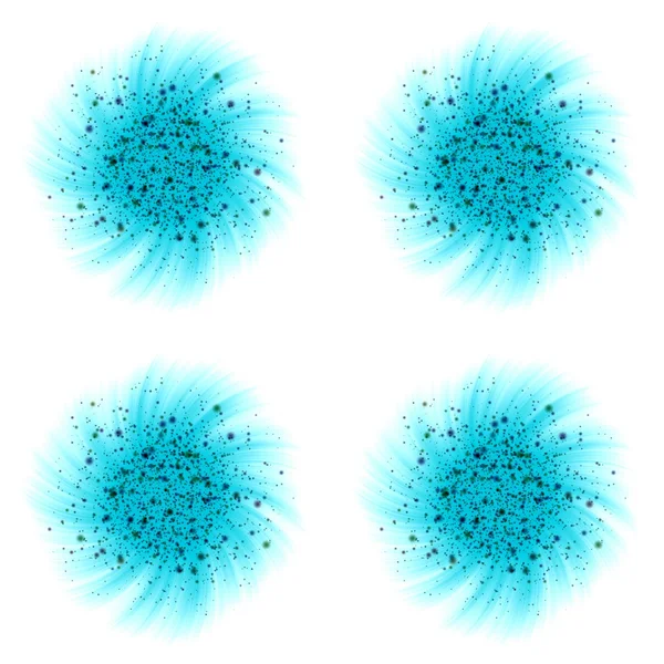 Boule isolée de tourbillon bleu-vert dans l'illustration de conception de fond — Photo