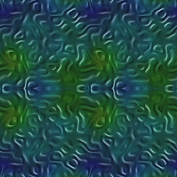 Abstraktní modrá zelená skvrna skvrnu nekonečné bezešvé pattern — Stock fotografie