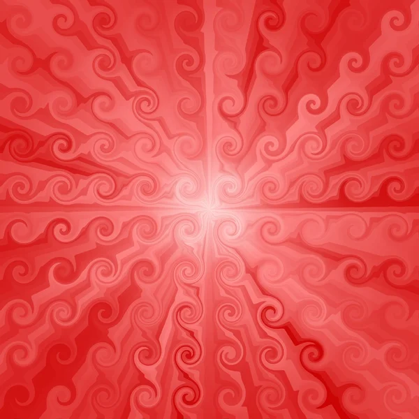 ツイスト赤夏光線パターン背景 — ストック写真