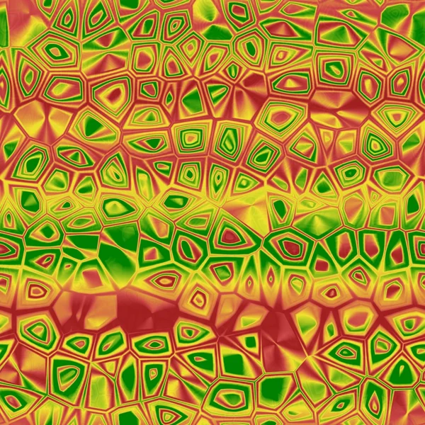Verde, vermelho e amarelo aquarela pintura fundo. Formas pontiagudas dobradas — Fotografia de Stock