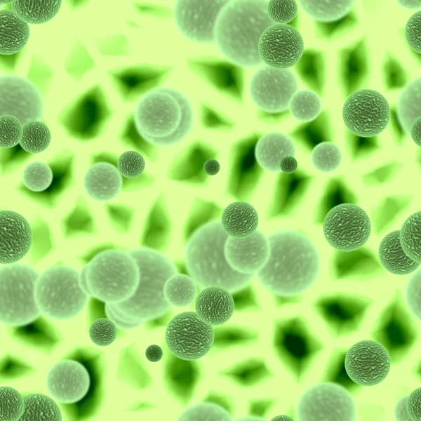Esferas de bactérias ou vírus — Fotografia de Stock